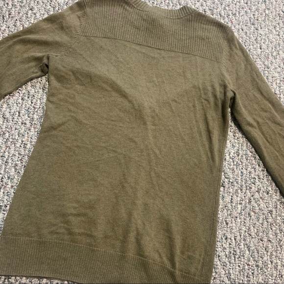 Olive green button front cardigan - Picture 5 of 6